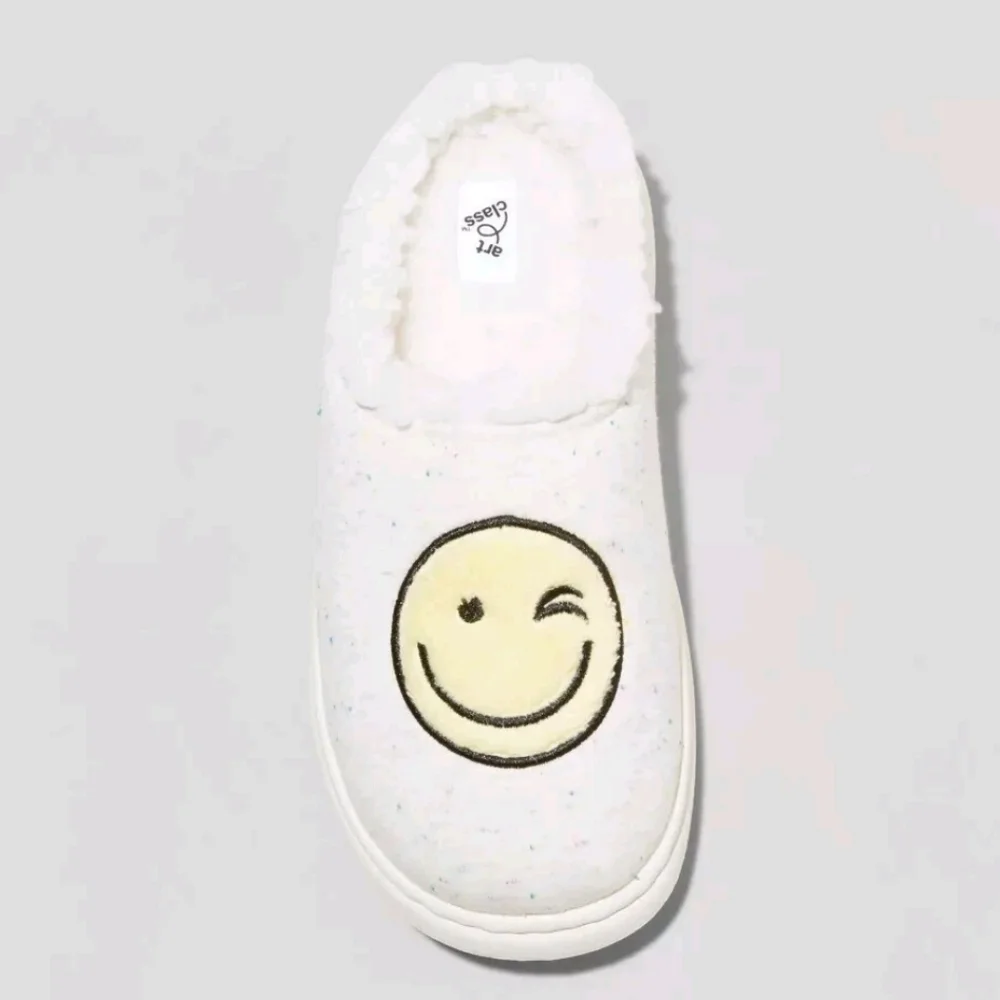 Kids' Percy Wink Smiley Face Clog Slippers - art class Ivory M(2-3)
